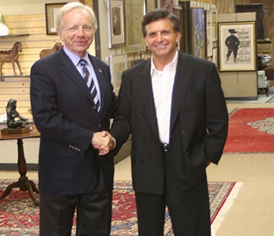 Images of JD DeMatteo With Sen Lieberman @ a DeMatteo Auction House